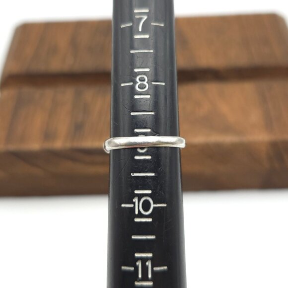 Size 9 Sterling Silver Bright Cubic Zirconia Ring A375 - Picture 6 of 8